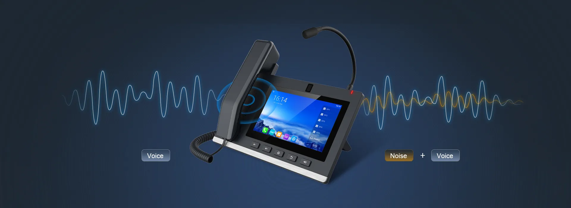 الحد من الضوضاء الخلفية لنقل الصوت واضح