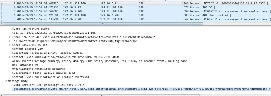 الخادم يمكّن أو يعطّل التحويل غير المشروط