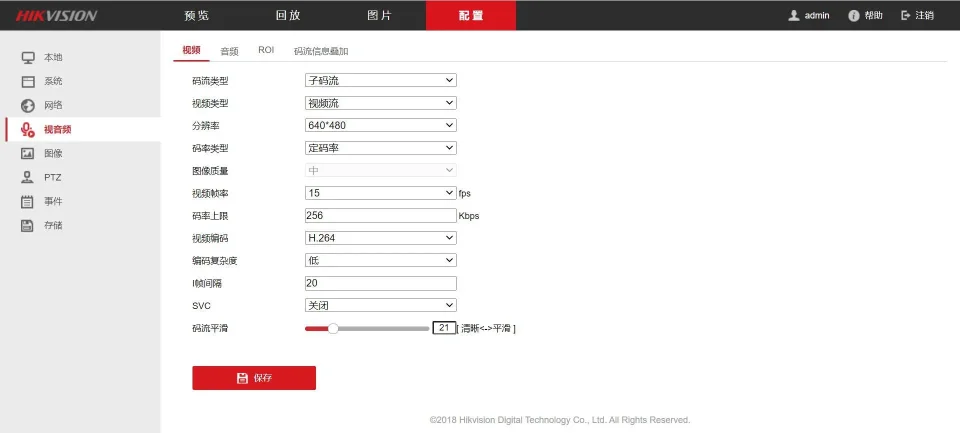 التحقق من التدفق الفرعي للكاميرا