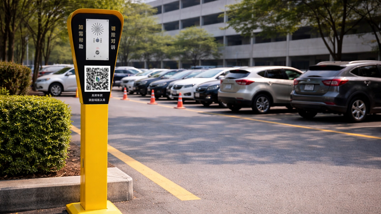 موقف للسيارات نظام صندوق نداء الطوارئ