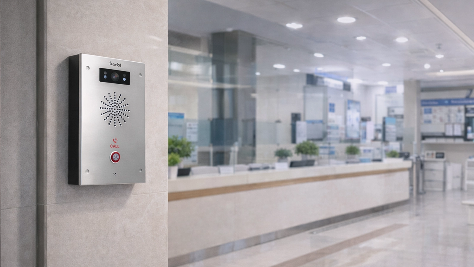 تطبيق حل إنذار الإكرام في الرعاية الصحية والخدمات العامة مع تكامل منطقة الاستقبال ومحطة الممرضة والاستجابة الأمنية