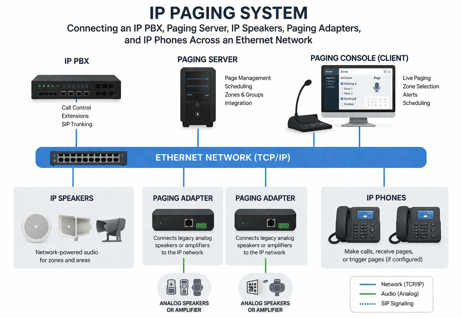 ما هو IP Paging ؟ التعريف وكيف يعمل والميزات والتطبيقات