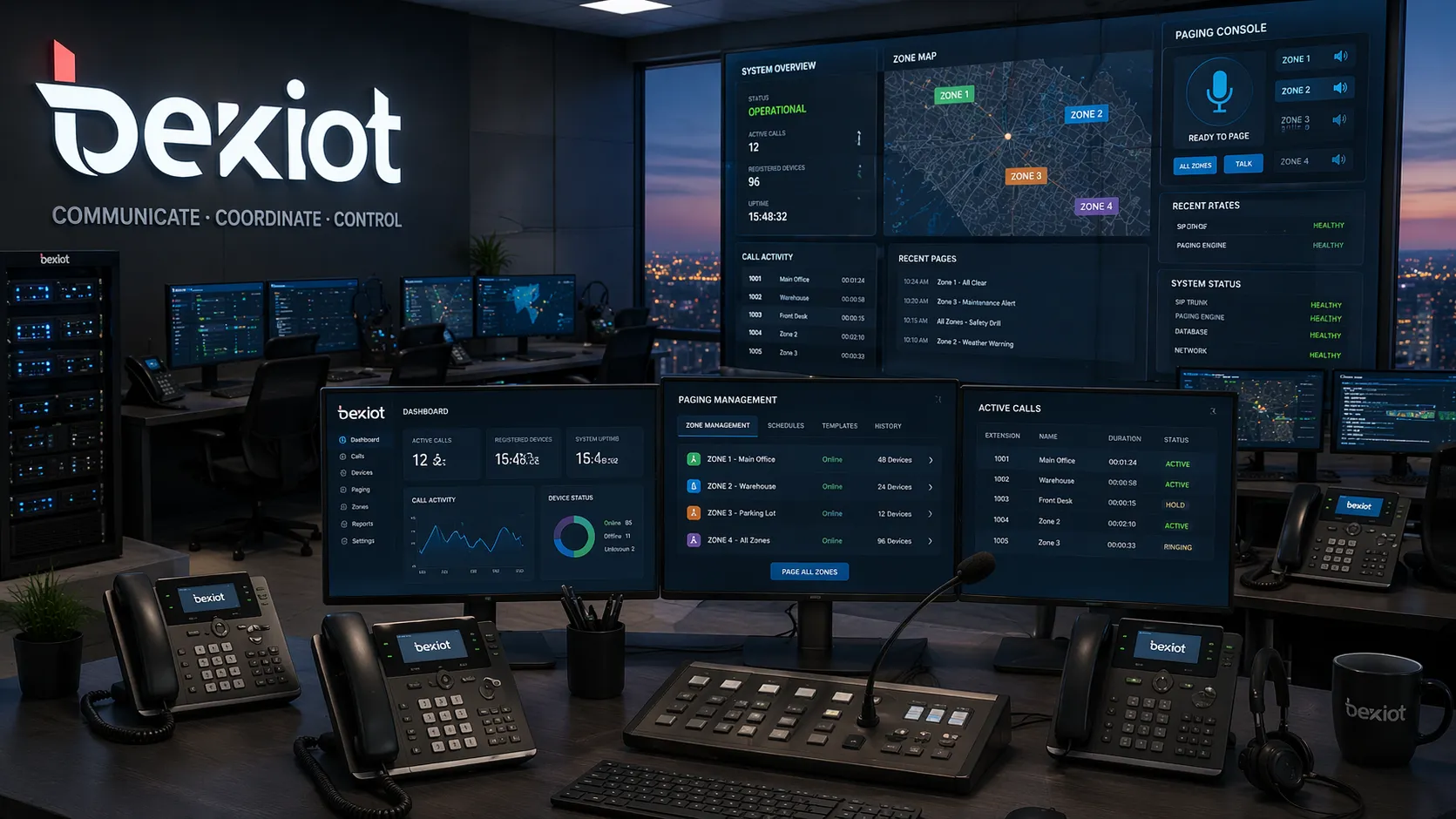 نظام الهاتف الترحيل للاتصالات التجارية وتنبيهات الطوارئ