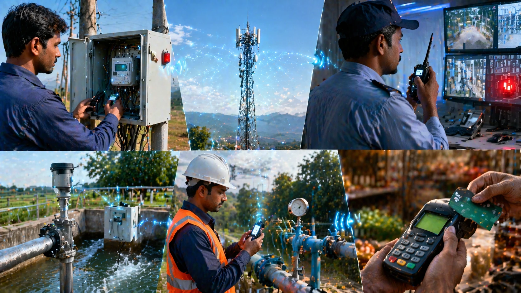 الاتصالات المتنقلة GSM هي سيناريو تطبيق عملي