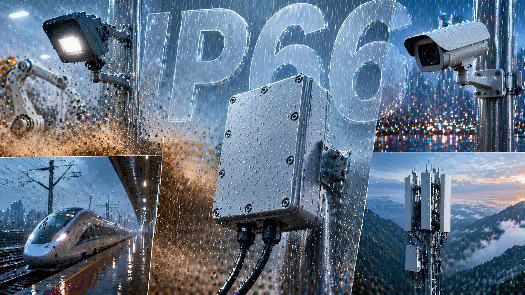 هاتف صناعي بتصنيف IP66 ولوحة تحكم خارجية وغلاف بنية تحتية مستخدم في بيئات النقل والمرافق والمصانع