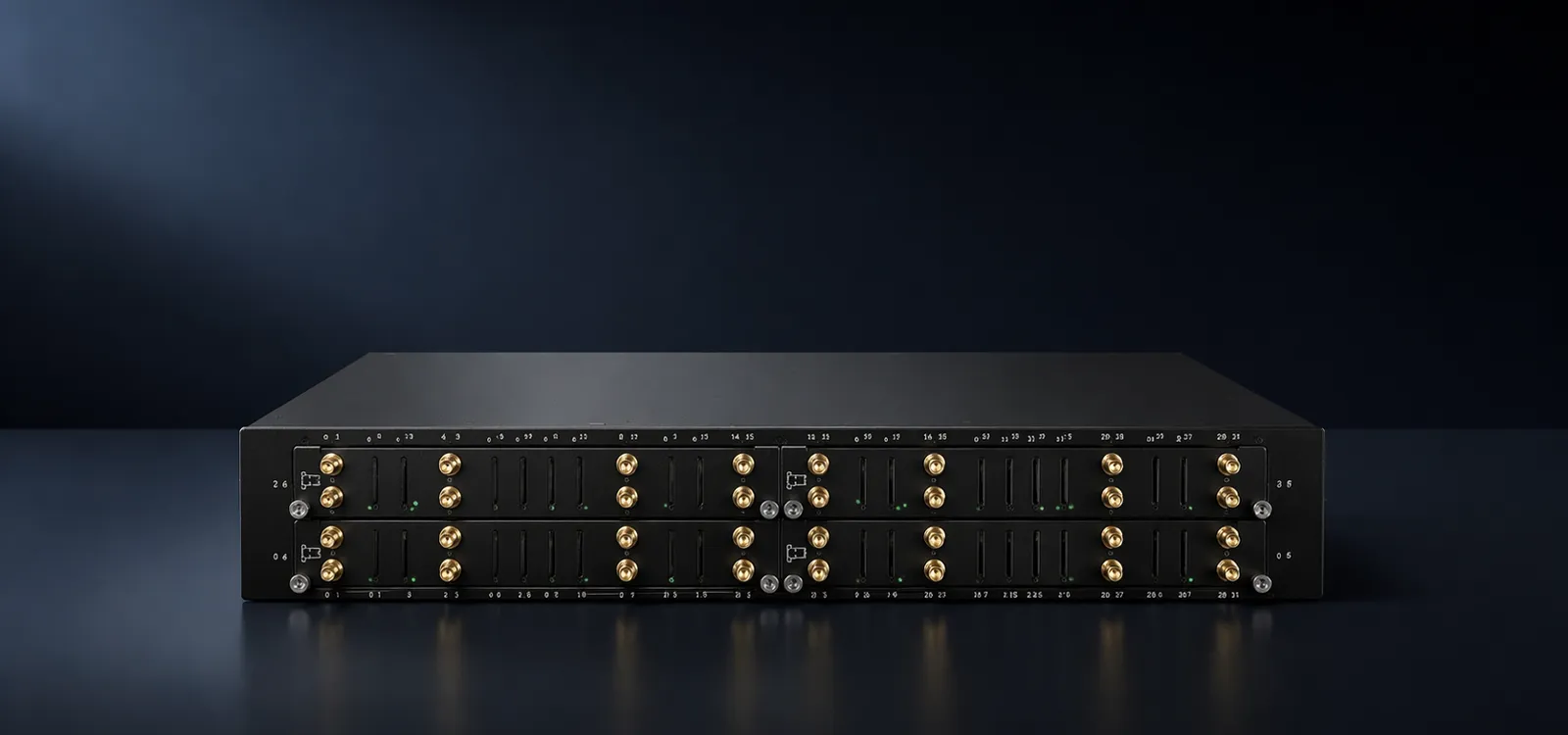 بوابة GOIP ذات 32 قناة من بيكي تيلكوم مع SIP والرسائل القصيرة و VoLTE وإدارة SIM البعيد