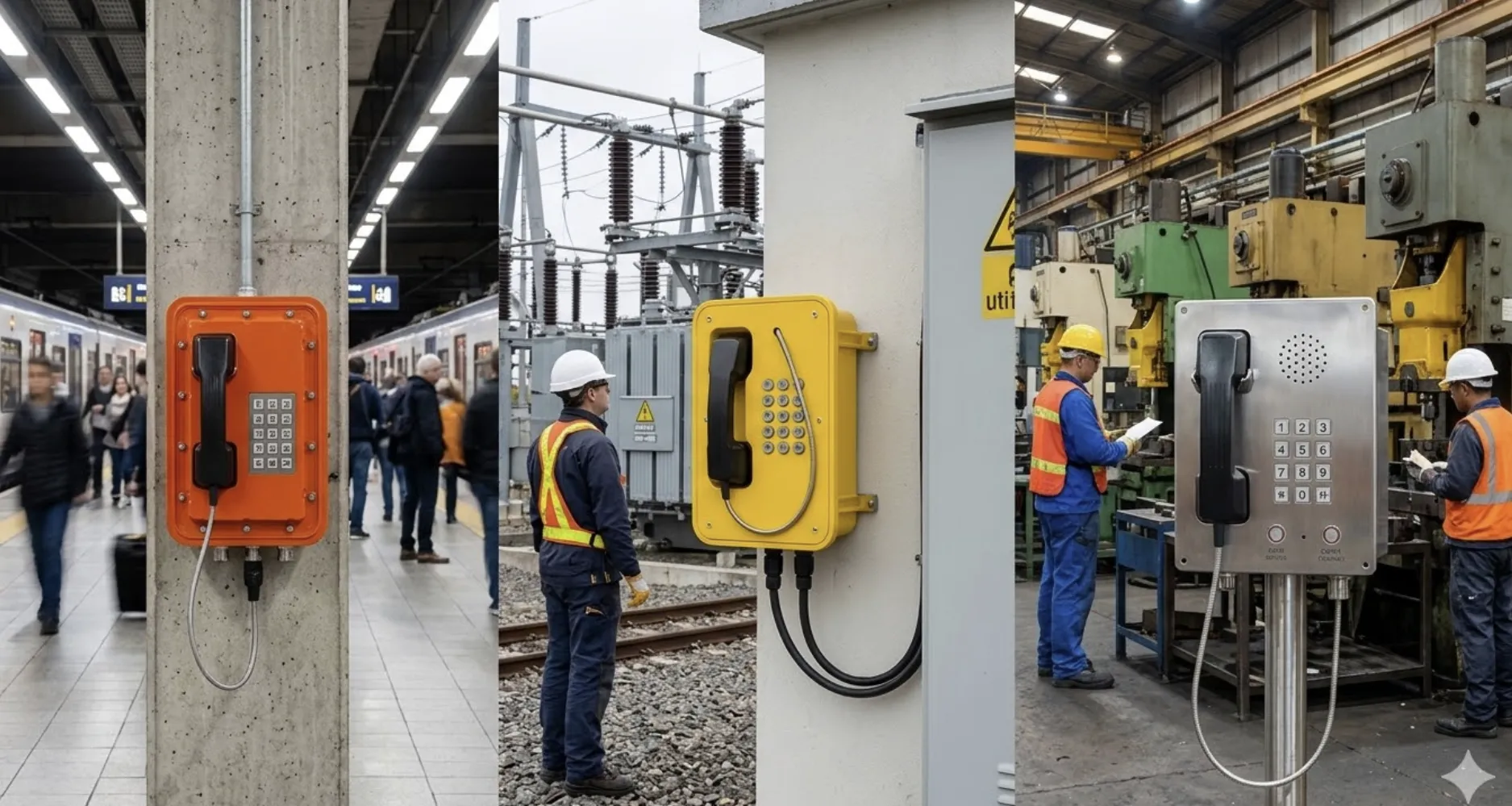 نشر هاتف صناعي في بيئات النقل والمرافق والتصنيع