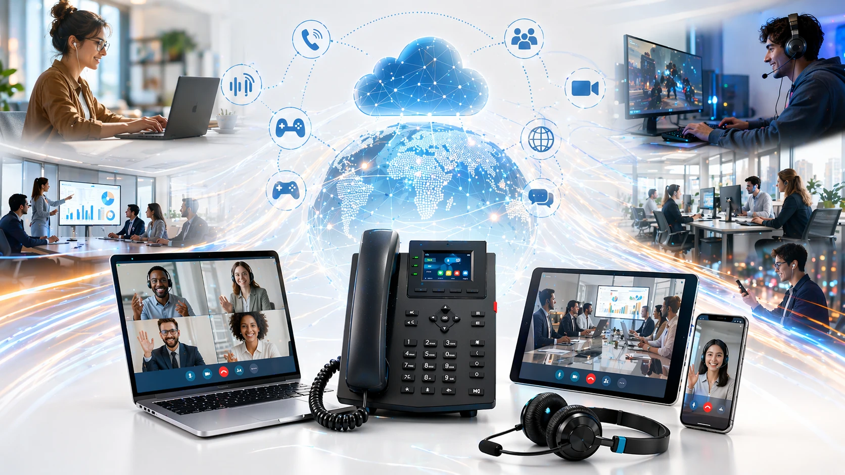 تطبيقات العالم الحقيقي لبرنامج ترميز Opus عبر هواتف VoIP واجتماعات الفيديو ومتصفحات WebRPC وتطبيقات التعاون عبر الهاتف المحمول وخدمات البث الصوتي