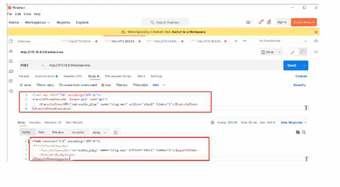 اختبار تشغيل عبر واجهة برمجة التطبيقات HTTP