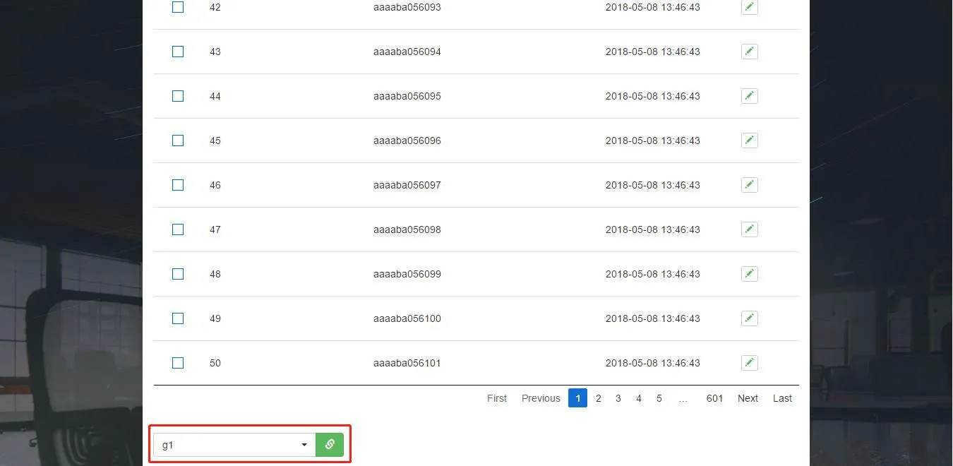 واجهة إضافة أجهزة إلى المجموعة بشكل مجمّع