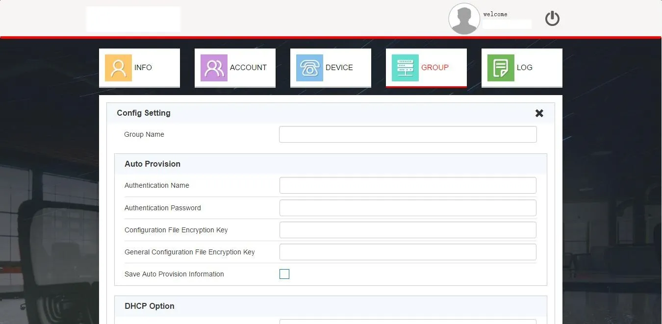 واجهة إضافة مجموعة