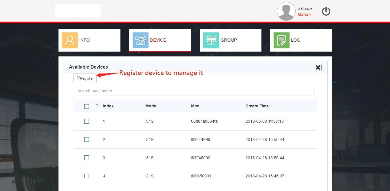 واجهة الأجهزة الصالحة