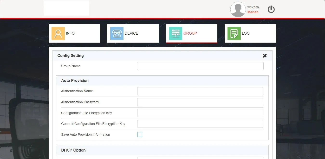 واجهة إضافة مجموعة للعميل