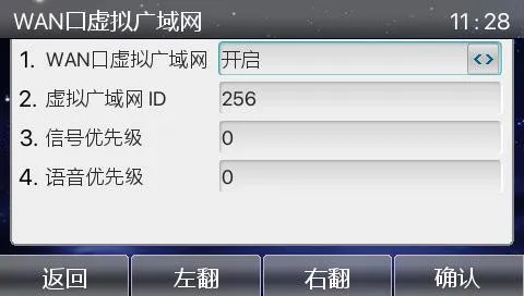 واجهة WAN VLAN على LCD