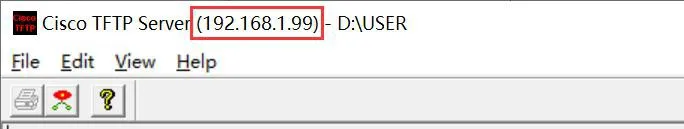 عنوان IP للكمبيوتر الذي يقوم بتكوين الخادم