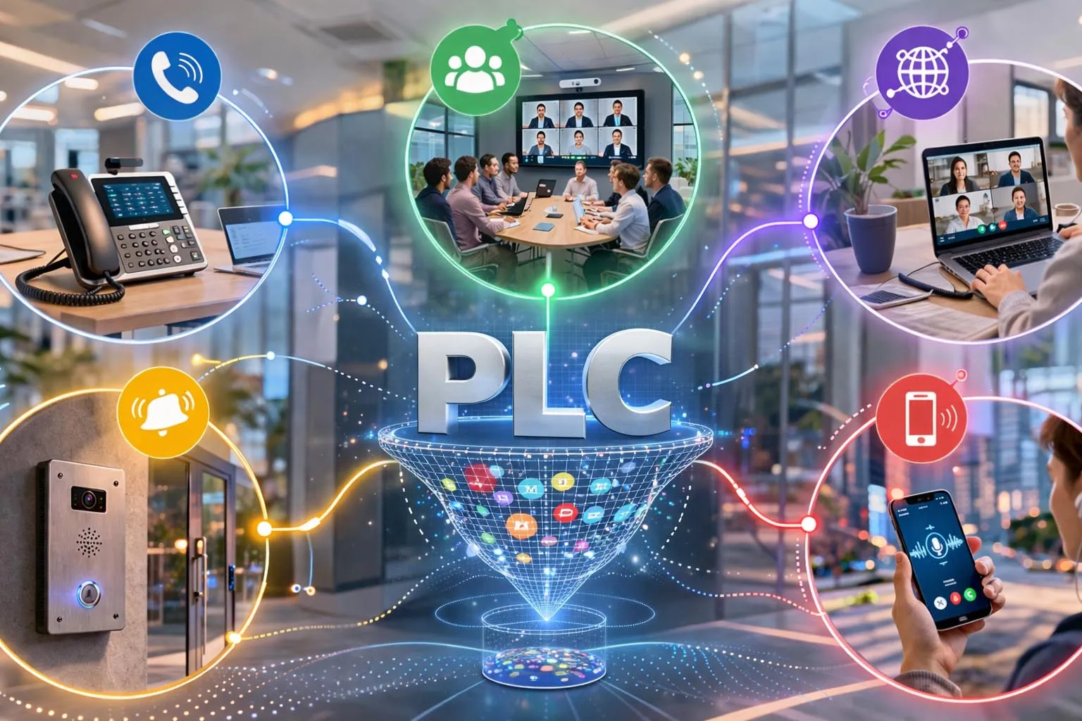 إخفاء فقدان الحزم في مسار صوت VoIP حيث يتم استبدال الحزم المفقودة بكلام مُعاد بناؤه في جهاز الاستقبال