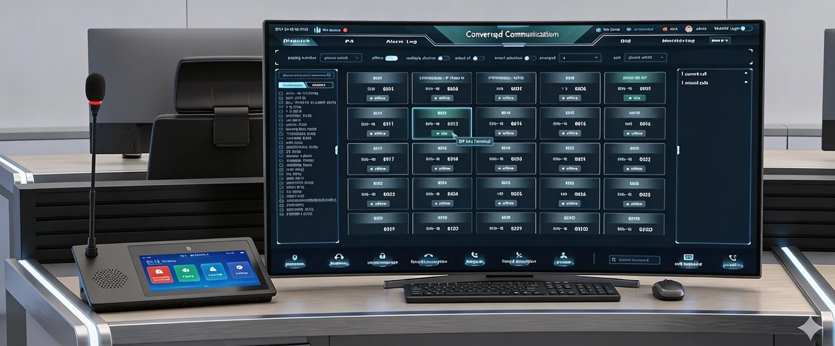 تطبيق ميكروفون SIP GP600 في مركز التحكم