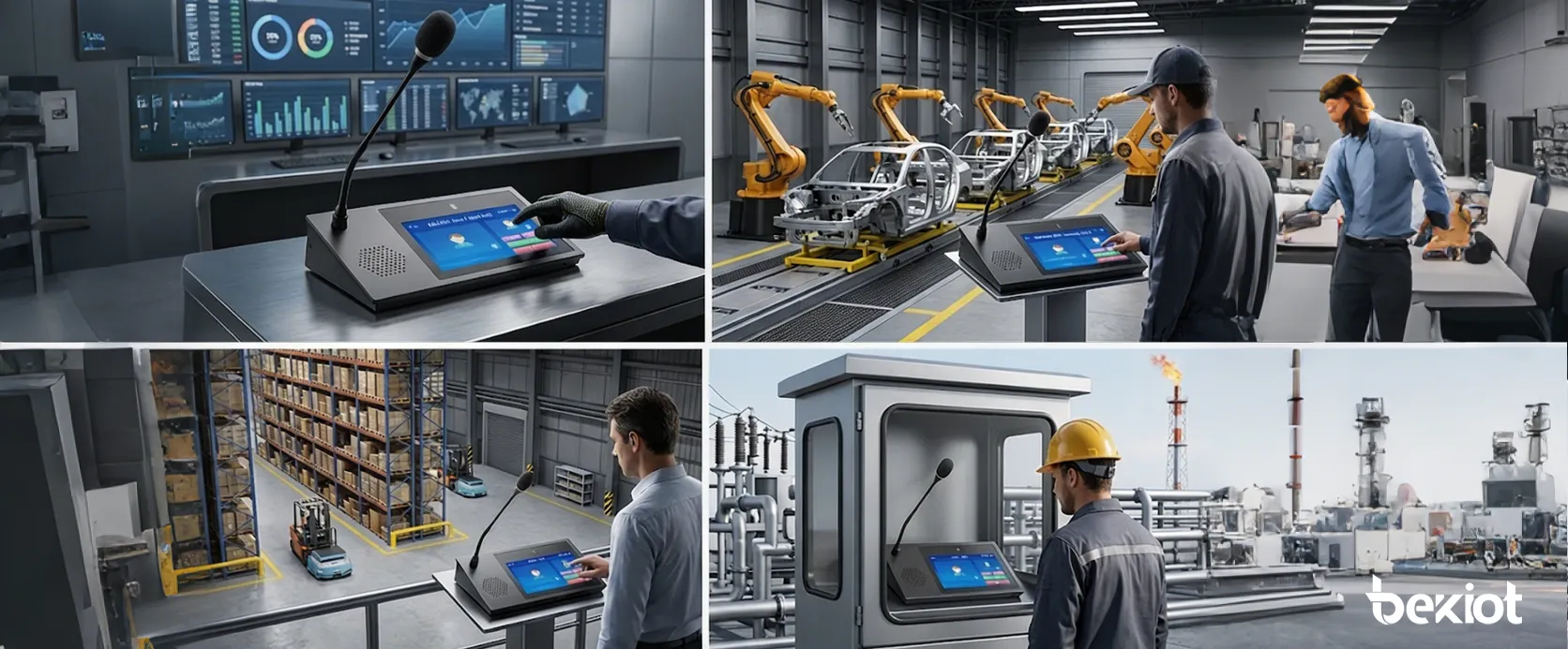 نشر ميكروفون SIP GP600VN في غرفة تحكم حديثة