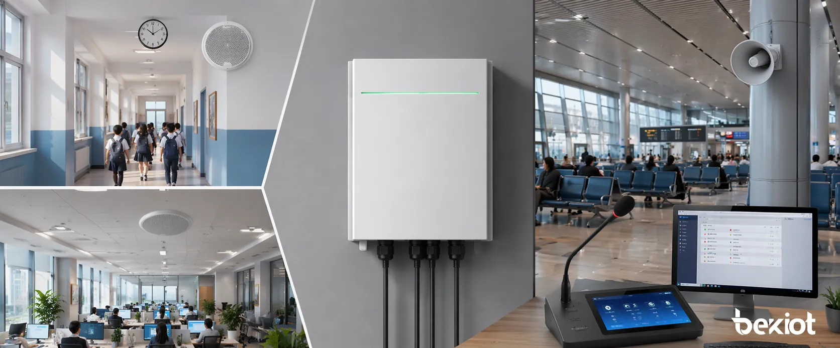 مكبر الصوت SIP المقاوم للماء BK-PA120AF في تطبيقات البث الصناعي والمرافق العامة