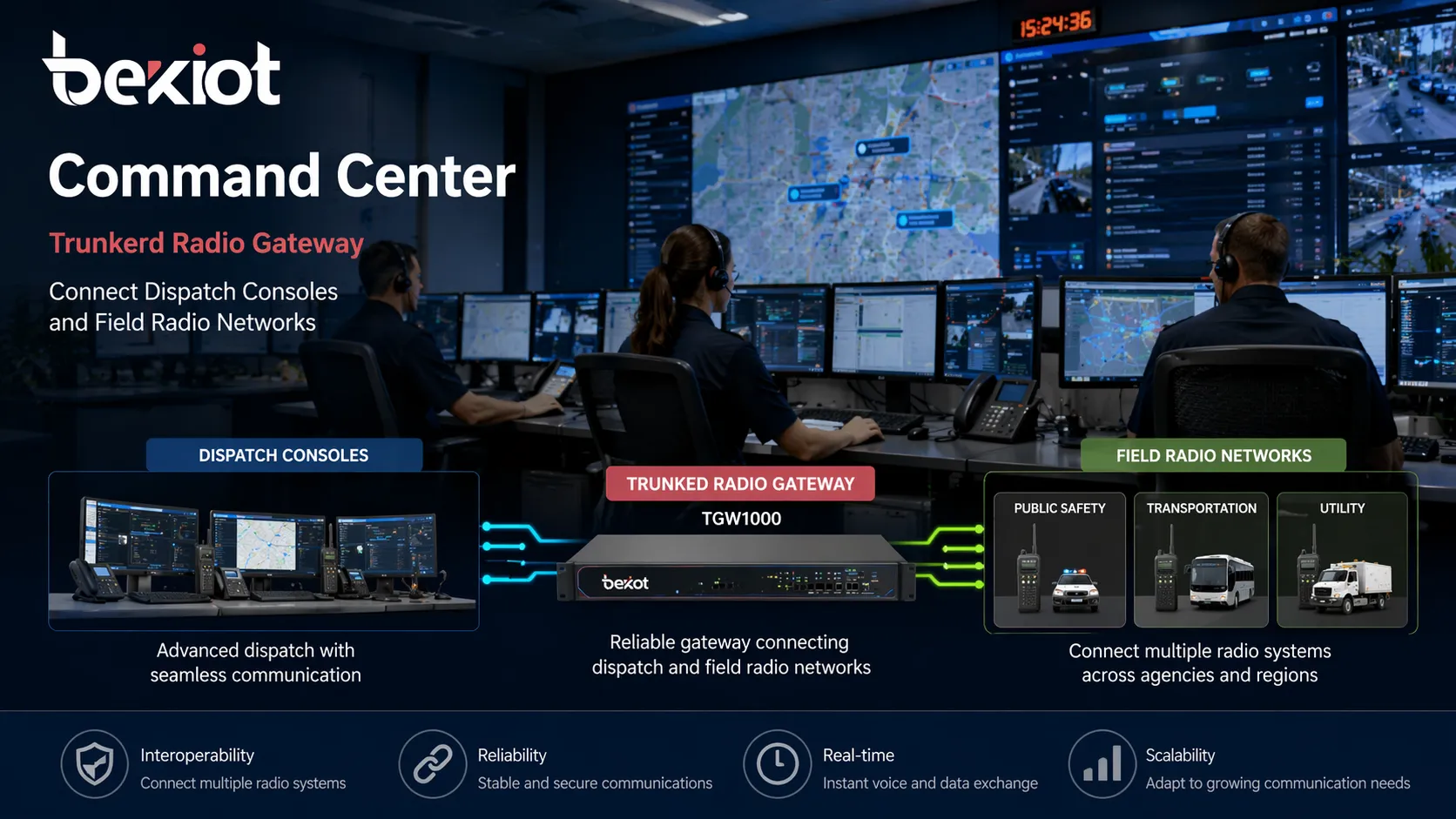 كيف تربط بوابة الراديو المقطوعة أجهزة الراديو الميدانية بأنظمة القيادة والإرسال الحديثة