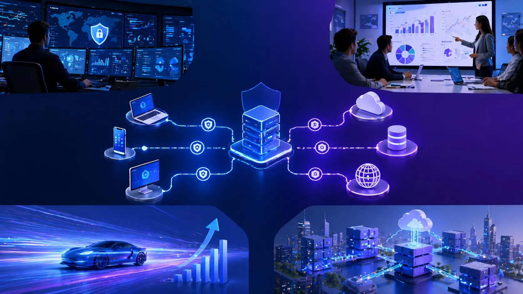 تطبيقات خادم الوكيل عبر التحكم في تصفح المؤسسات، وتطبيقات الويب ذات الوكيل العكسي، والتخزين المؤقت، والوصول الآمن في البيئات السحابية ومتعددة المواقع