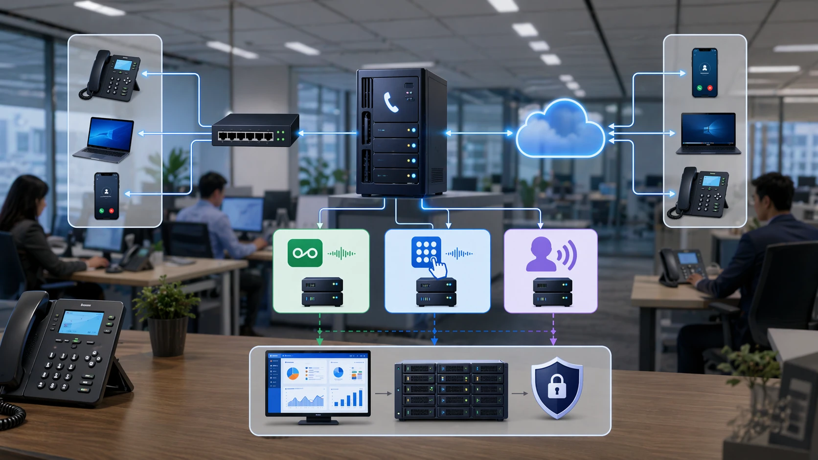 تطبيقات SIP INFO DTMF في أنظمة PBX وIVR والبريد الصوتي والبوابات وأنظمة VoIP المؤسساتية