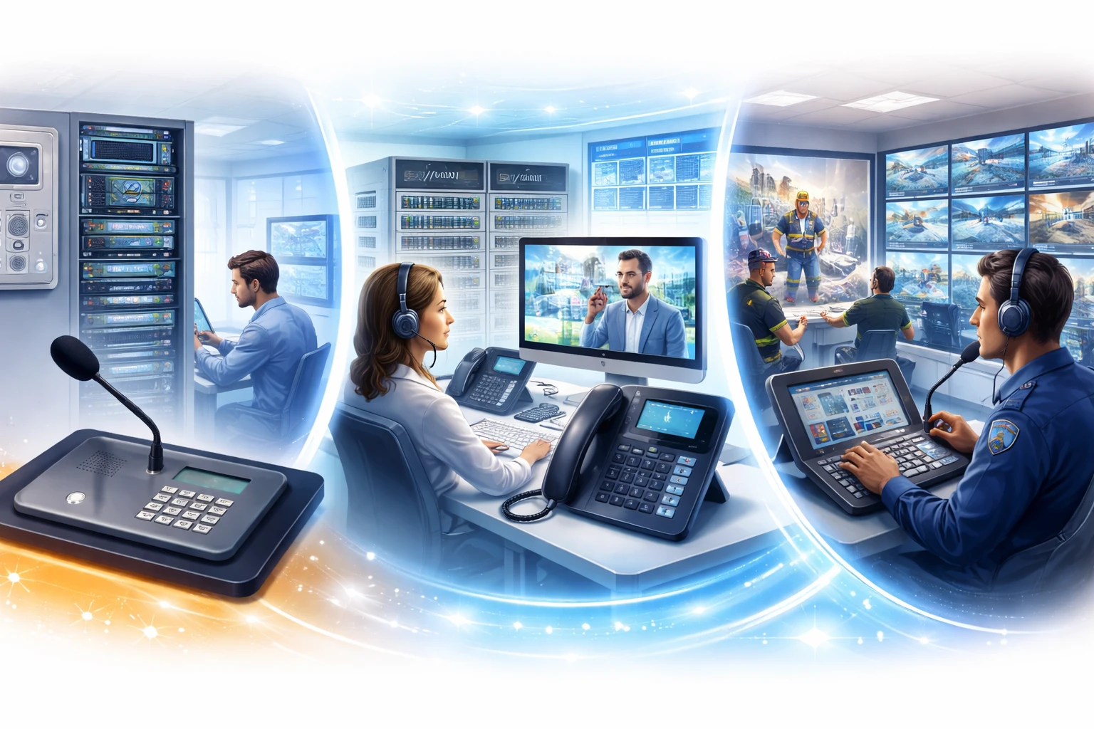 تطبيقات Full Duplex في VoIP والإنتركم عبر SIP وأنظمة التوجيه والطوارئ