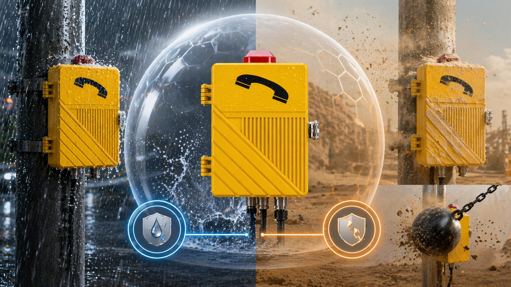 توضيح العلاقة بين تصنيفات IP وIK في معدات الاتصالات الخارجية