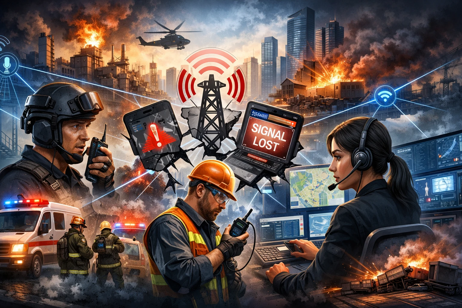 منصة اتصالات حيوية للمهمات تربط بين الإرسال والمستخدمين الميدانيين وأجهزة الراديو وهواتف IP والإنذارات وأجهزة اتصال الطوارئ