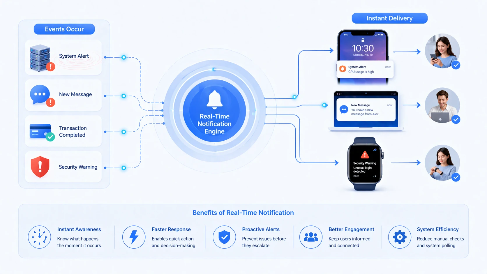ما هي الإشعارات الفورية؟ الميزات والتطبيقات