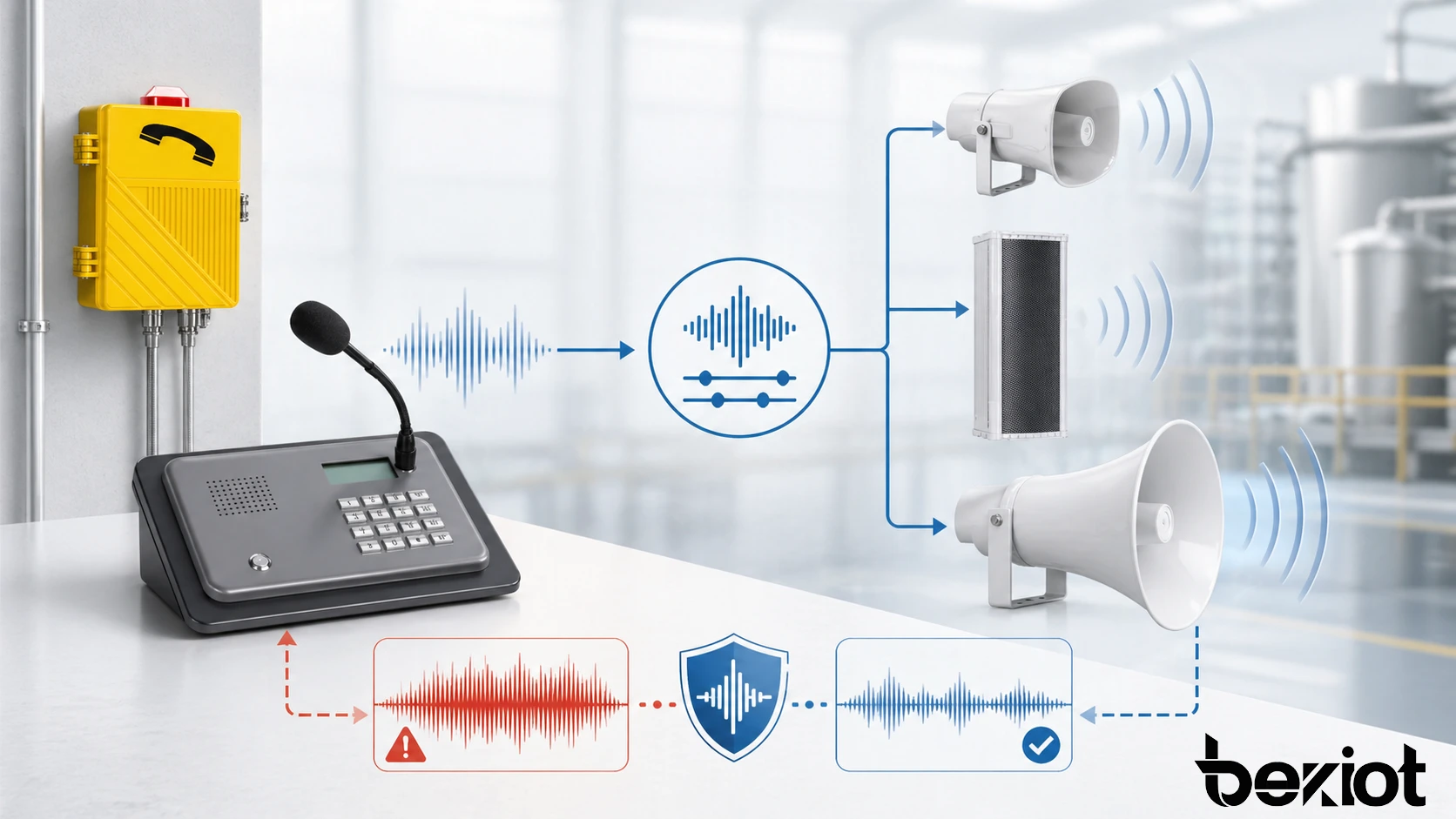 في أي السيناريوهات النموذجية يُستخدم كبح العواء الصوتي؟