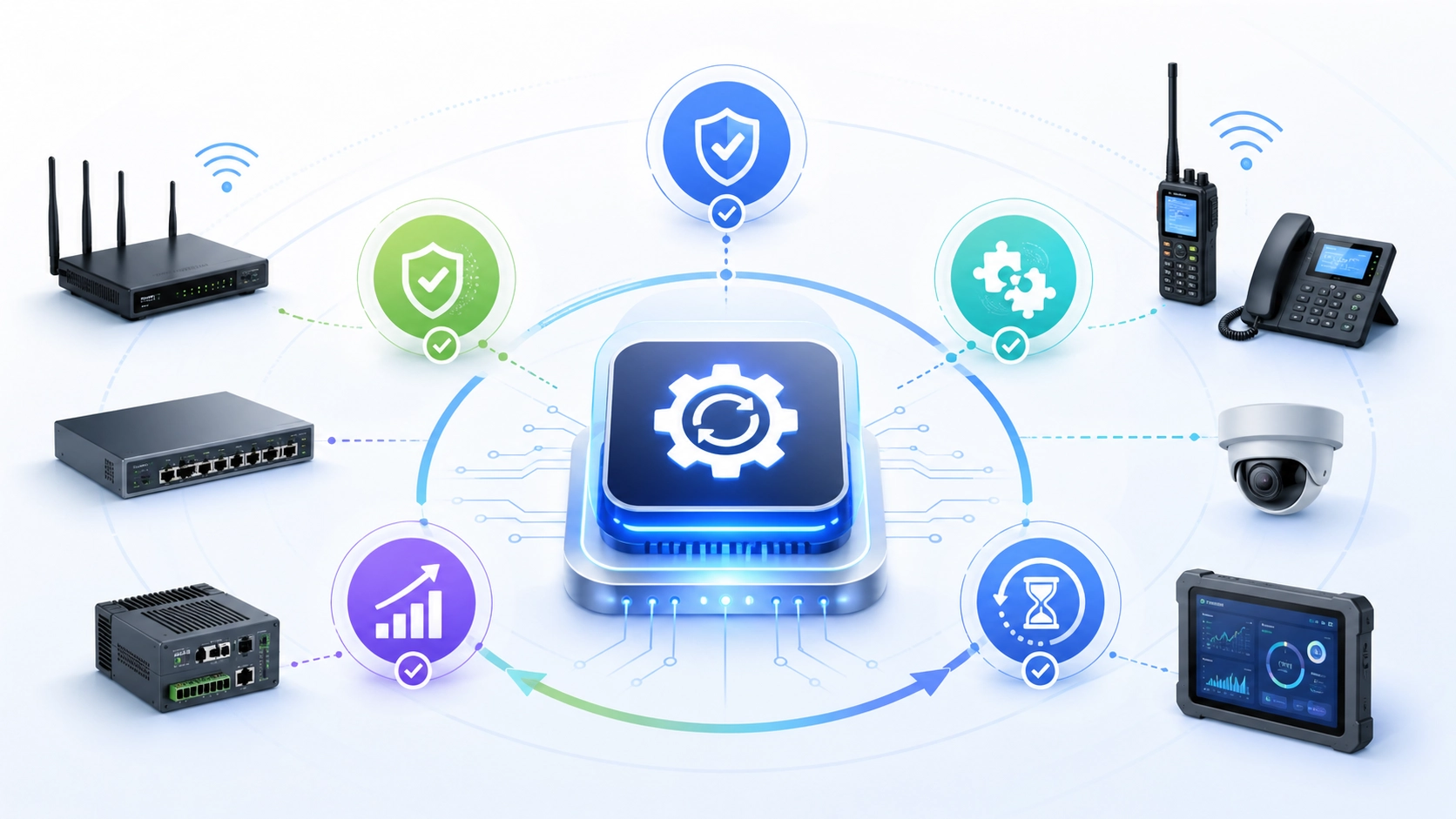 فوائد ترقية البرامج الثابتة تشمل تحسين استقرار الجهاز وتصحيحات الأمان وتحديثات التوافق وتحسين الوظائف