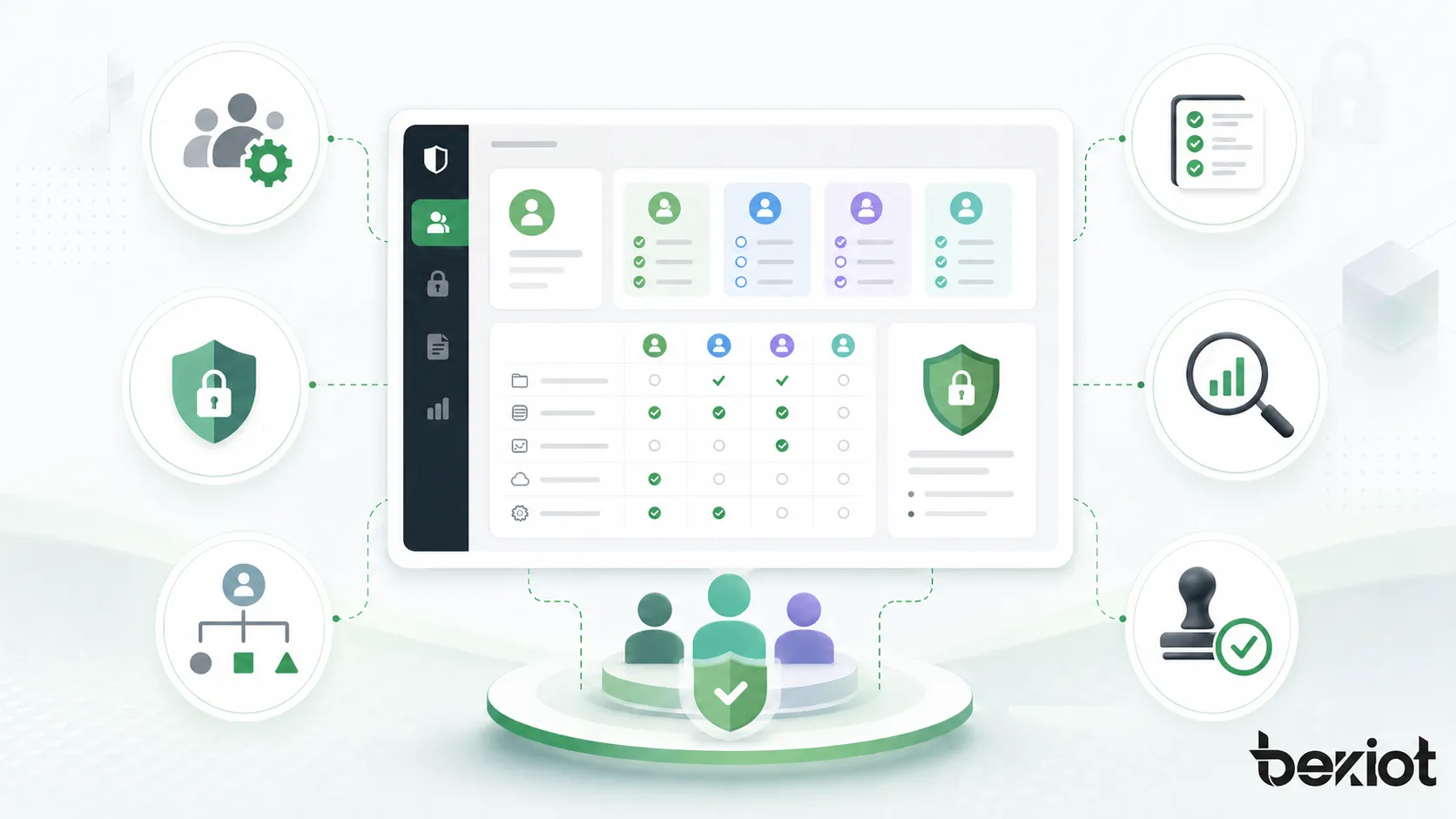 ما الخصائص الرئيسية للتحكم في الوصول القائم على الأدوار؟