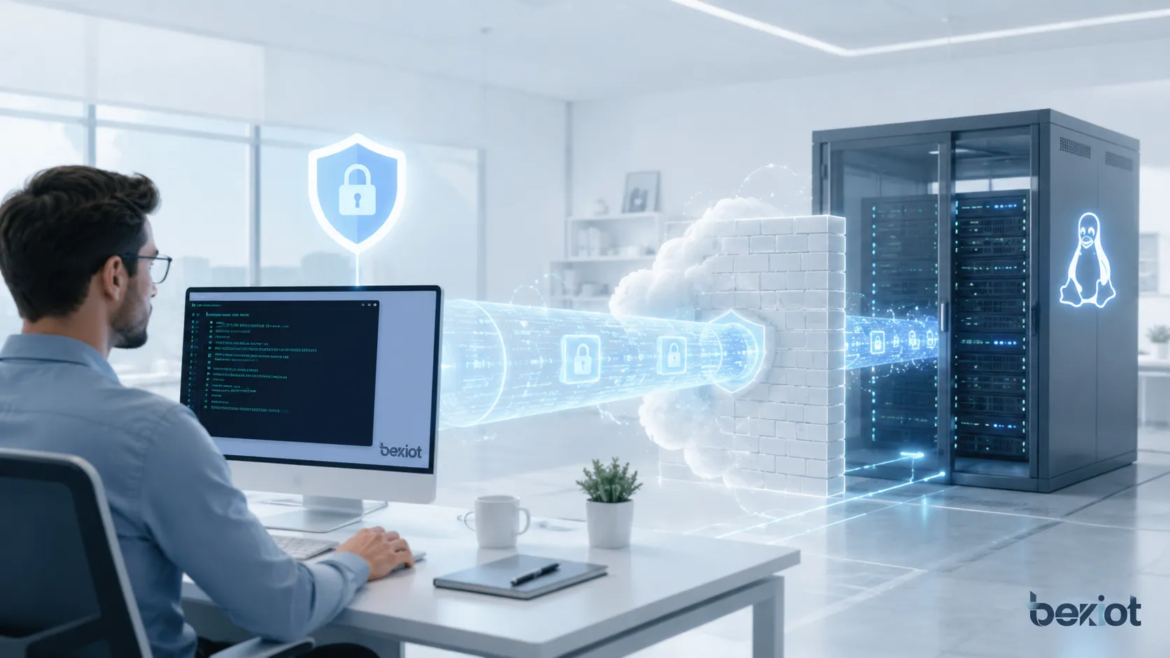 كيف يعمل بروتوكول SSH عملياً وما المبدأ الذي يقوم عليه؟