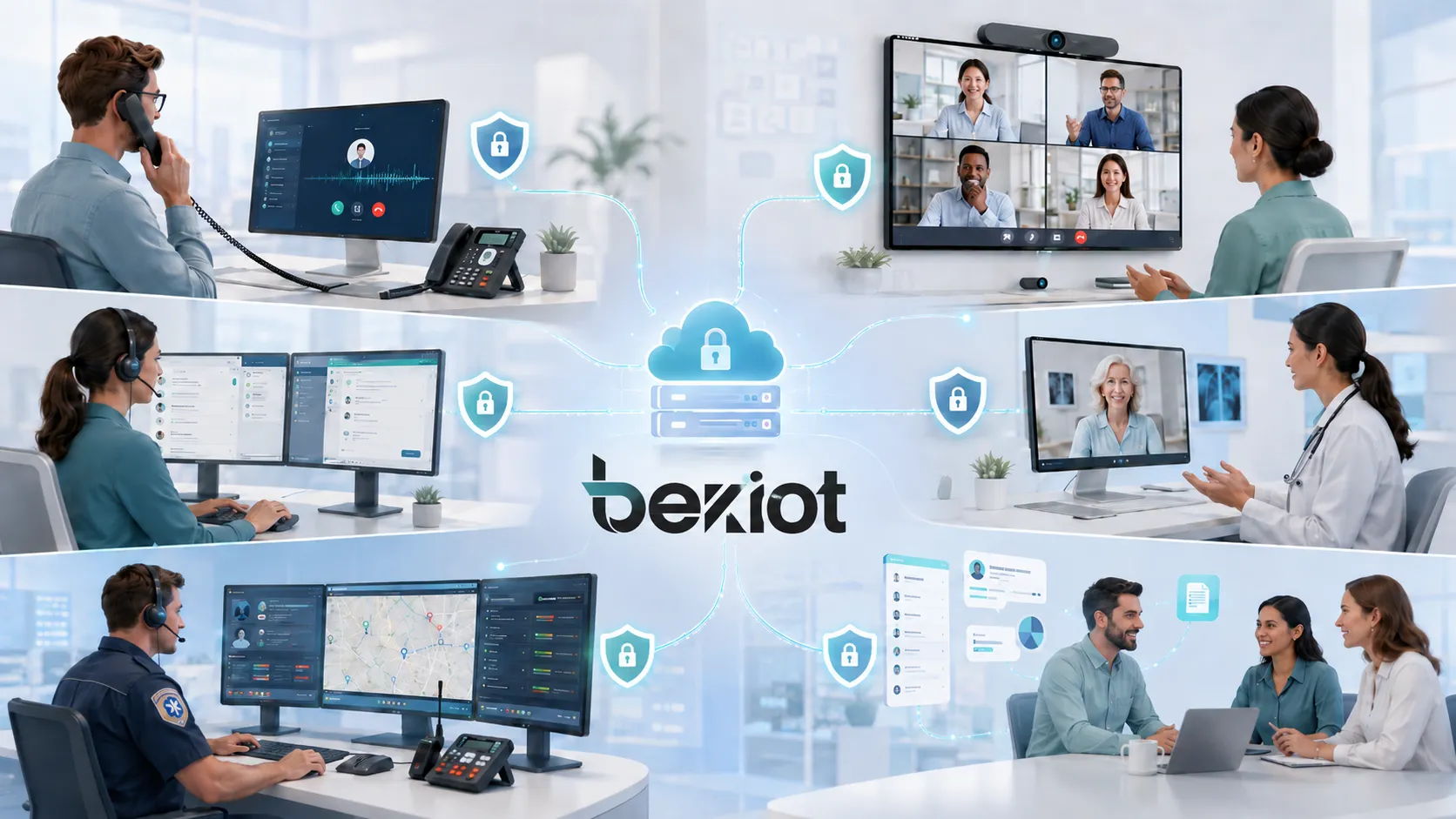 تطبيقات SRTP تشمل مكالمات VoIP الآمنة، ومؤتمرات الفيديو عبر WebRTC، ومراكز الاتصال، والطب عن بُعد، وإرسال الطوارئ، واتصالات الشركات
