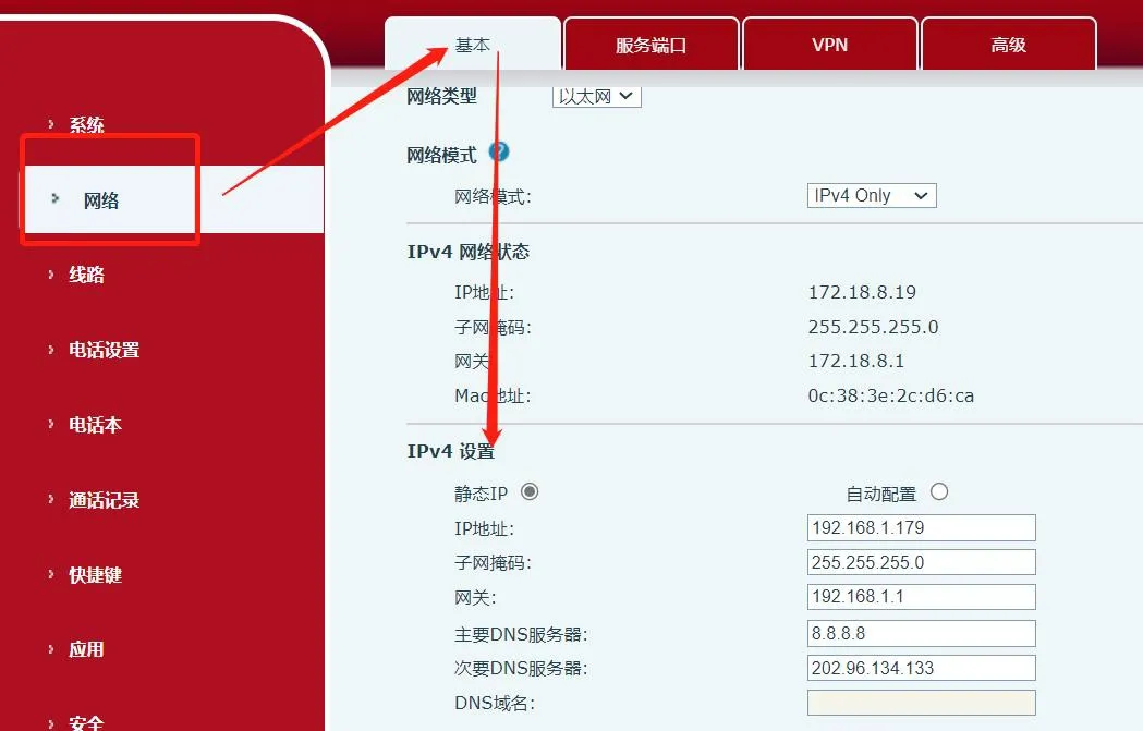 مخطط خطوات تعيين عنوان IP