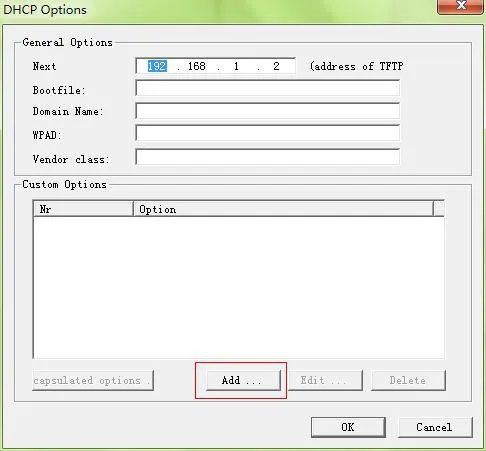 إعداد DHCP Option66