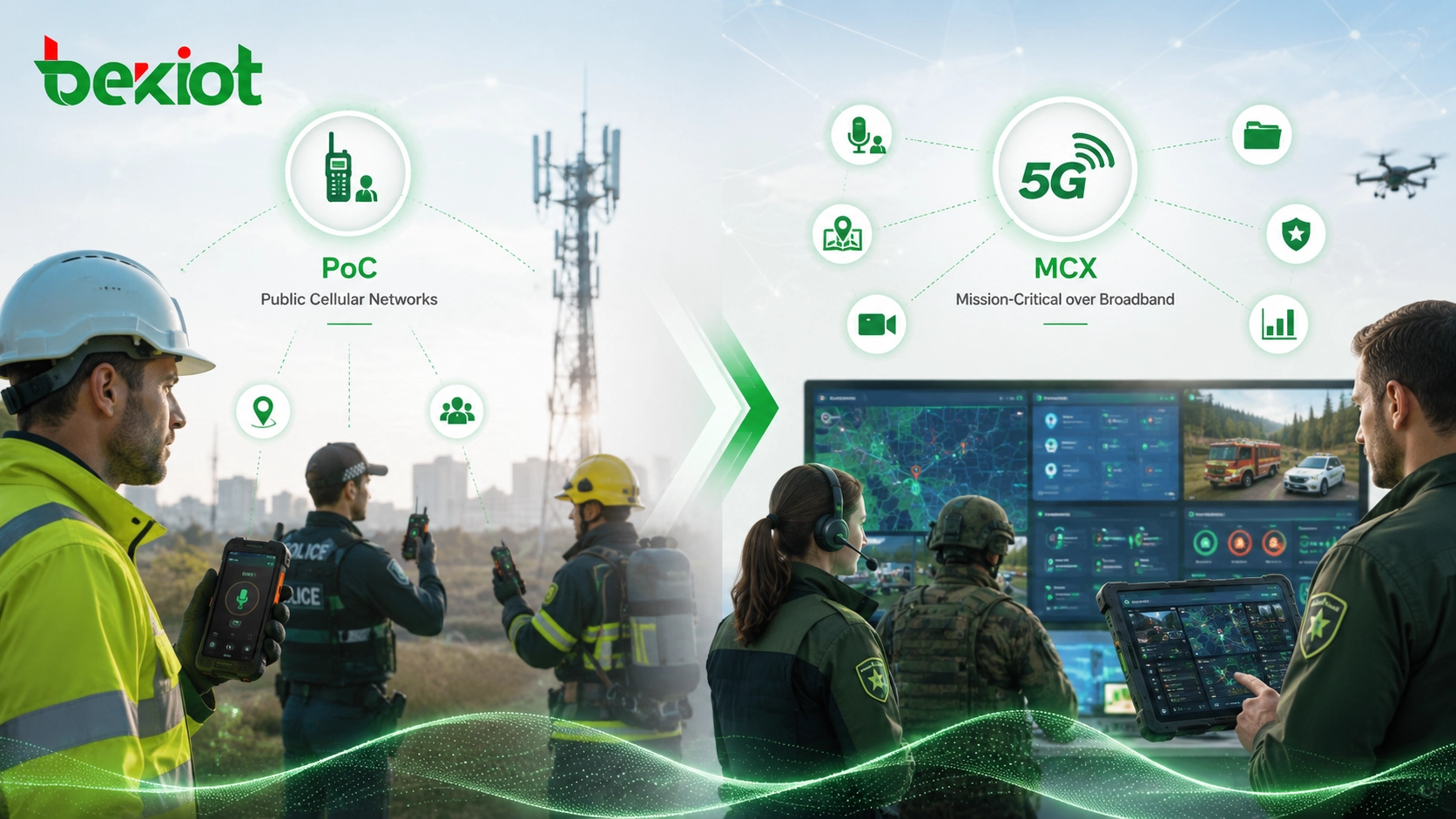 من PoC إلى MCX: تطور اتصالات المهام الحرجة ذات النطاق العريض