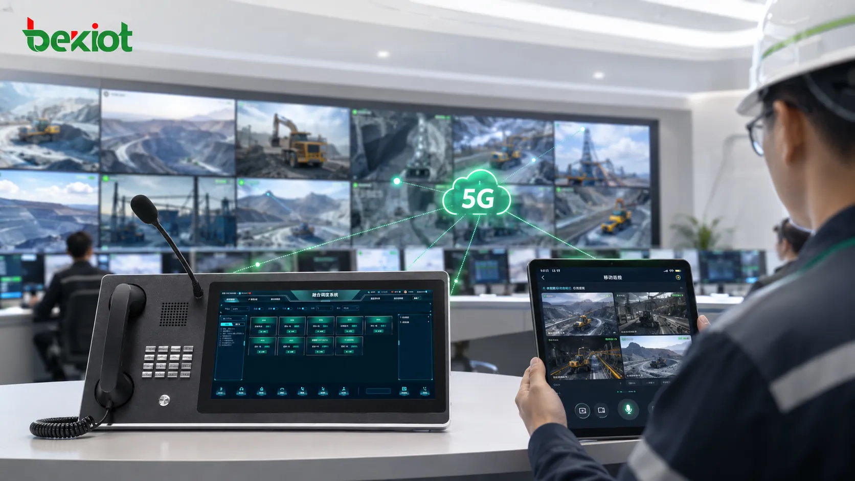 حل تقارب الفيديو في المنجم الذكي بتقنية 5G