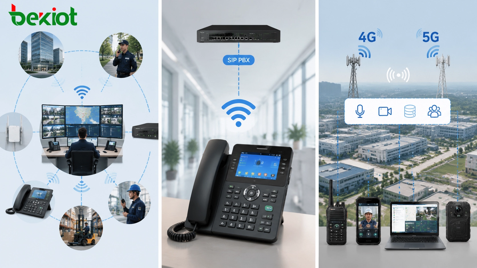 شبكة 4G و5G خاصة تدعم الاتصالات الصوتية والمرئية والبيانات والتوزيع لمجمع صناعي