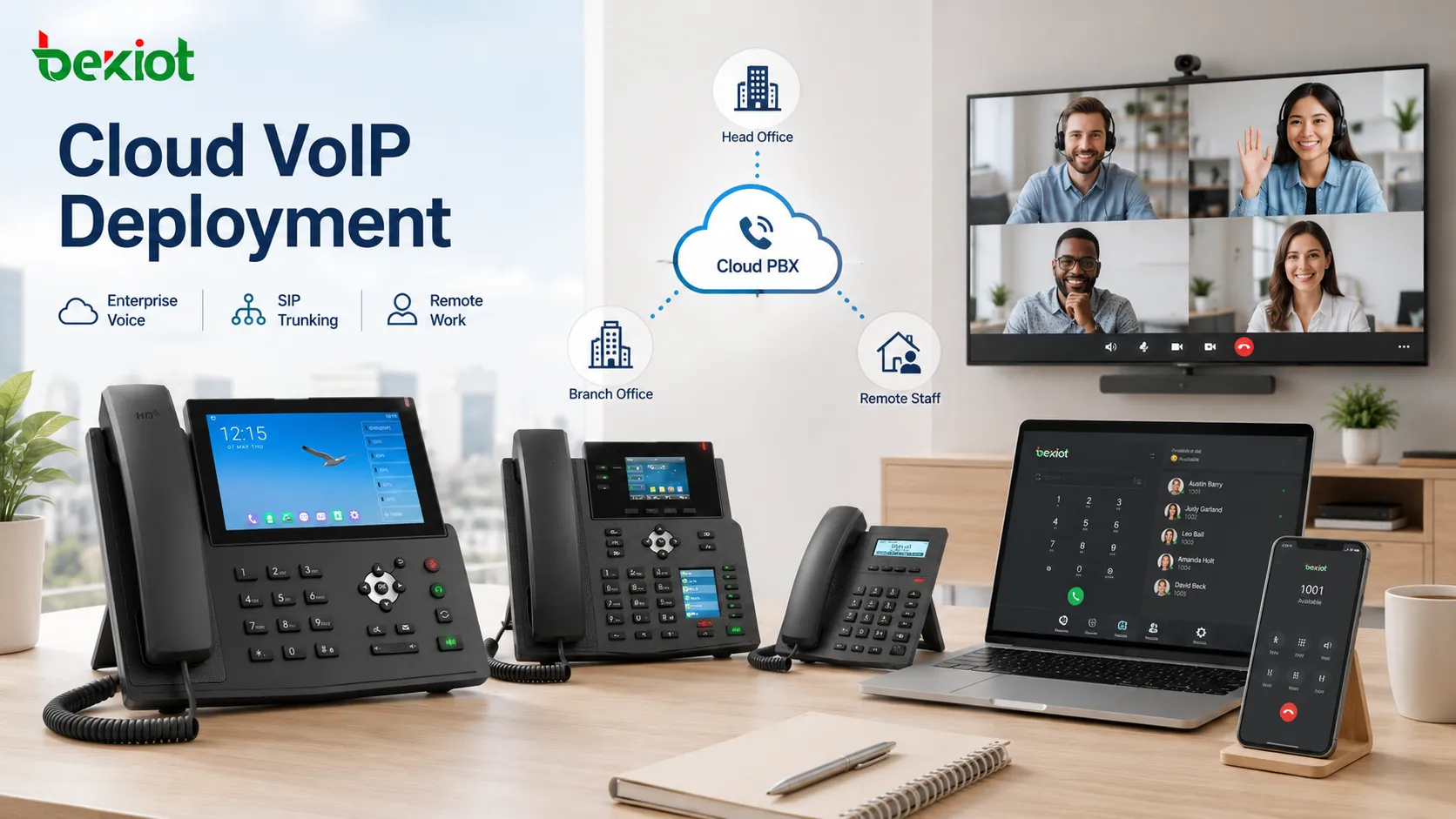 الطلب الإقليمي على هواتف VoIP في أمريكا الشمالية وأوروبا وآسيا والمحيط الهادئ وأمريكا اللاتينية والشرق الأوسط وأفريقيا