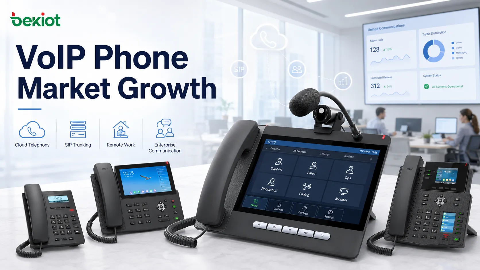 لماذا ينمو سوق هواتف VoIP في المؤسسات الحديثة؟