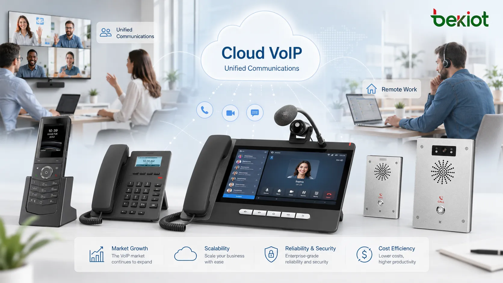 نمو سوق برمجيات الاتصالات الهاتفية عبر VoIP مدفوع بالاتصال السحابي والعمل عن بُعد والاتصالات الموحدة ومنصات الصوت المؤسسية