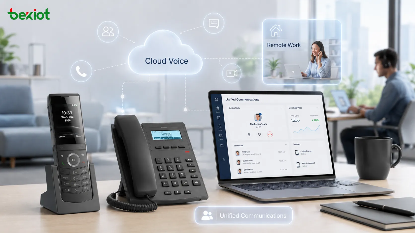 منصة برمجيات VoIP تستخدم أتمتة الذكاء الاصطناعي للتوجيه الذكي والنسخ المباشر وتحليل المكالمات وتحديث مركز الاتصال