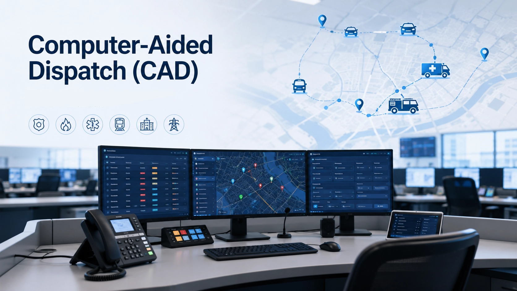 ما هو نظام الإرسال بمساعدة الحاسوب (CAD) وكيف يعمل؟