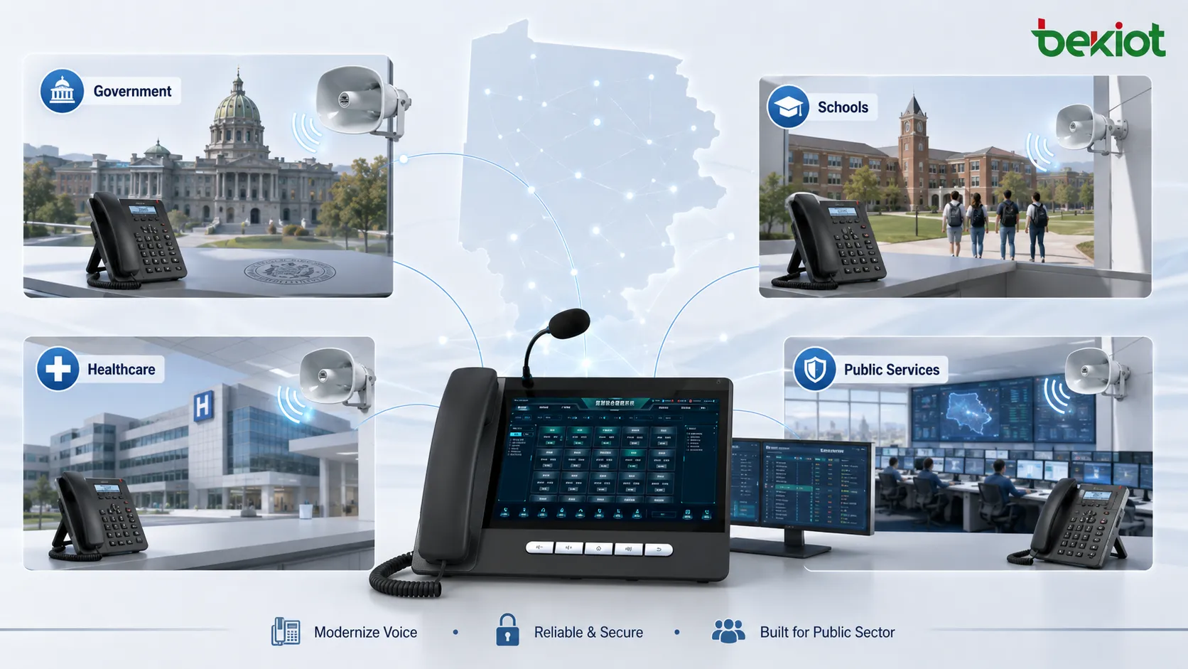 ترسية عقد PBX في بنسلفانيا لخدمات VoIP المحلية واتصالات القطاع العام