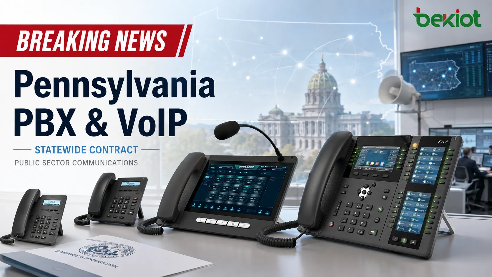 خبر عاجل: ConnX تفوز بعقد لأنظمة PBX وVoIP في بنسلفانيا