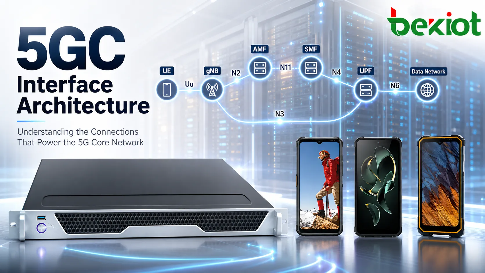 كيف تُنظَّم واجهات 5GC؟ شرح الواجهات الأساسية والربط مع EPC
