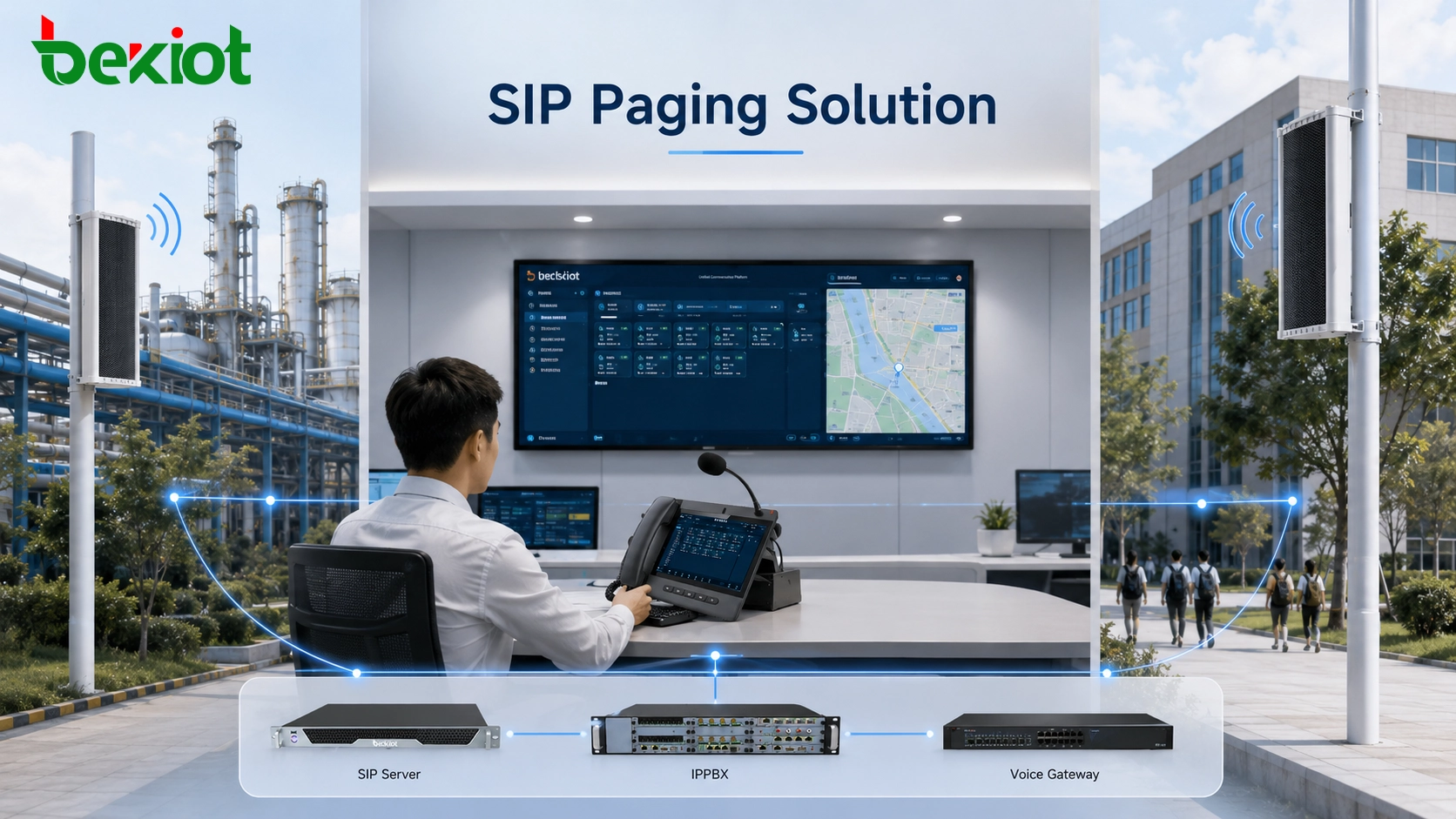 دليل تكامل مكبر الصوت العمودي SIP: بناء حل نداء IP متوافق