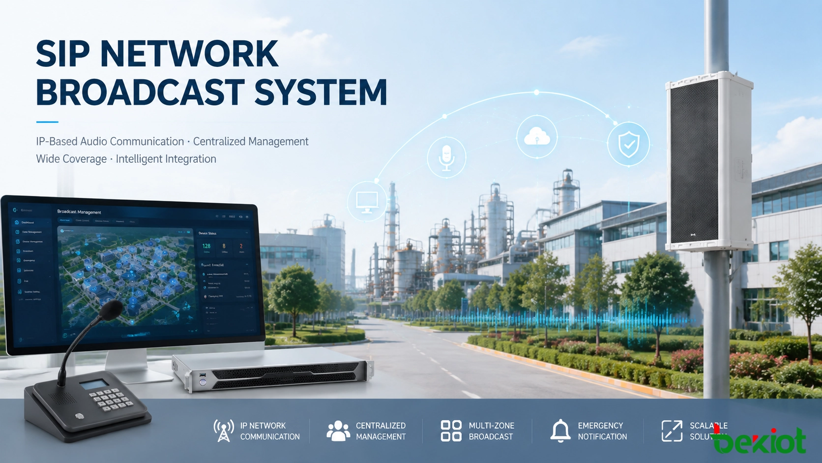 كيف تقوم مكبرات الصوت الشبكية SIP بترقية أنظمة البث الحالية باستخدام تقنية IP